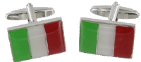 CL55 Cuff Links Italian Flag 