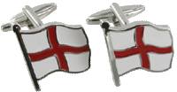 CL86 Cuff Links Flying St. Georges Flag 