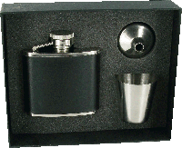 FL32 - 2oz Stainless Steel Flask in Gift Box