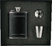 FL35 - 4oz Stainless Steel Flask in Gift Box