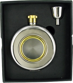FL1 - Round Porthole Flask with Funnel