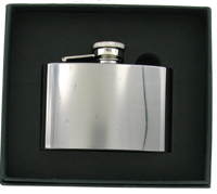 FL4 - 4oz Polished Steel Flask