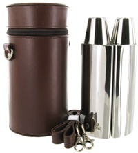 FLC10 - 24oz Brown Three Flask Set 