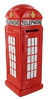 MB11- Red Telephone Box Money Box