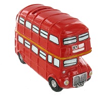 MB16 - Small Red Bus Money Box