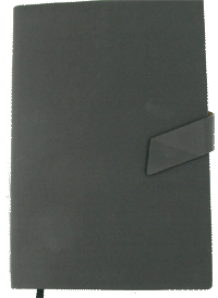 NB5 Lined B5 Grey Notebook With Magnetic Flap 
