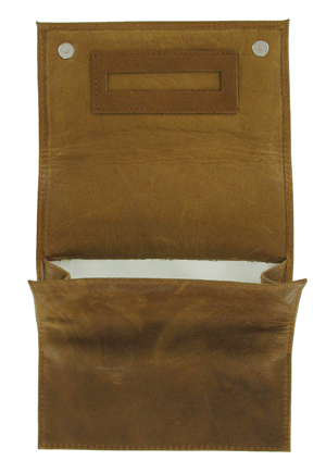 Calf Skin Roll Up pouch with Paper Holder - PO27CBR 