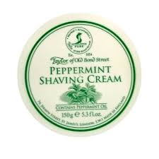 TAY-1018 Taylors of Old Bond Street Peppermint shaving cream tub 150g