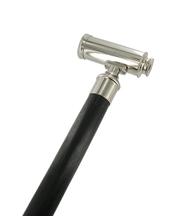 TEL02 - Black walking stick with telescope handle