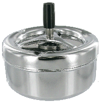 Steel Spinner Press down ashtray 13cm - AS10 