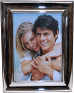FRA01 Photo Frame Silver Plated Steel 10 x 15cm 