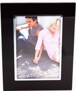 FRA15 Photo Frame Silver Aluminium & Black Silk Screen 10 x 15cm 