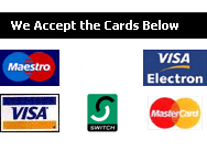 we accept the following credit cards