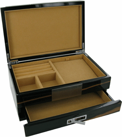 JB07 - Jewellery Box Real Wood Veneer 