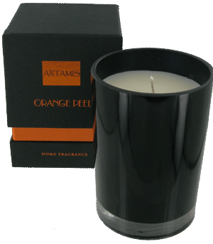 CAN01P Fragranced Candle 8x11cm Orange Peel 