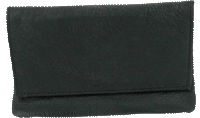Calf Skin Button Pouch with Paper Holder - PO21CBL 