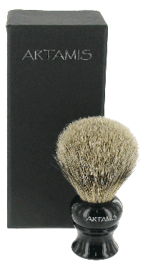 SHV48 - Silvertip Badger Shaving Brush With Ivory Coloured Handle