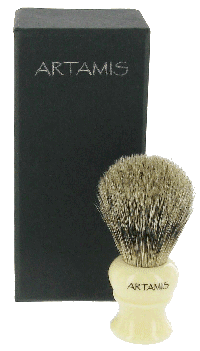 SHV49 - Best Badger Shaving Brush With Ivory Coloured Handle