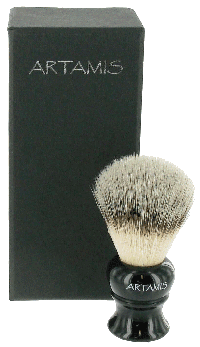 SHV58 - Synthetic Badger Shaving Brush With Black Coloured Handle