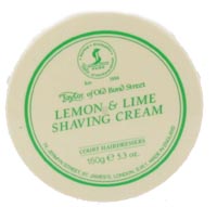 TAY-1005 Taylors Of Old Bond Street Lemon & Lime Shaving Cream Tub 150g